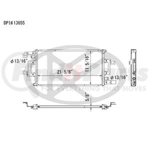 Koyorad A13655 Radiator Plastic Tank With Aluminum Core Radiator.