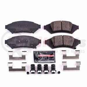 PowerStop Brakes Z231000 Disc Brake Pad Set Z23 EVOLUTION SPORT CARBON-FIBER BRAKE PADS W/ HARDWARE