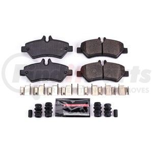 PowerStop Brakes Z231317 Disc Brake Pad Set Z23 EVOLUTION SPORT CARBON-FIBER BRAKE PADS W/ HARDWARE