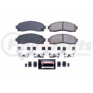 PowerStop Brakes Z23833 Disc Brake Pad Set Z23 EVOLUTION SPORT CARBON-FIBER BRAKE PADS W/ HARDWARE