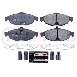 PowerStop Brakes Z23869 Disc Brake Pad Set Z23 EVOLUTION SPORT CARBON-FIBER BRAKE PADS W/ HARDWARE