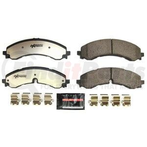 PowerStop Brakes Z36-2250 Disc Brake Pad Set Disc Brake Pad Set - Front, Z36 Extreme Truck & Tow Series, Carbon-Fiber Ceramic