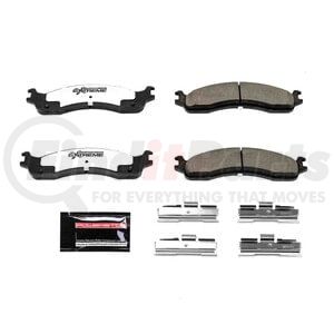 PowerStop Brakes Z36-655A Disc Brake Pad Set Z36 TRUCK & TOW CARBON-FIBER CERAMIC BRAKE PADS W/ HARDWARE