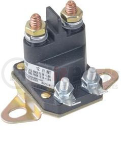 892-1221-210-50 by TROMBETTA - Plastic DC Contactor Solenoid - Non-Grounded, 10-32 Stud+Spade, 1/4-20 Stud, 12V, Standard Base Bracket, Intermittent Duty