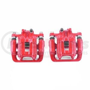 PowerStop Brakes S6886 Disc Brake Caliper Set Red Powder Coated Calipers