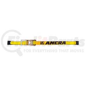 Ancra 48987-21 Ratchet Tie Down Strap Ratchet Tie Down Strap - 3 in. x 30', Yellow, Polyester, with Flat Hooks & Long/Wide