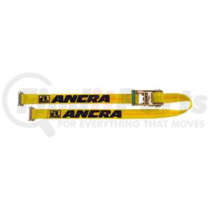 Ancra 49021-20 Ratchet Tie Down Strap Ratchet Tie Down Strap - 144 in., Yellow, Polyester, Spring E Fittings, Heavy-Duty