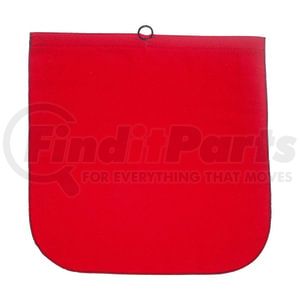 Ancra 49893-11 Safety Flag Safety Flag - 18 in. x 18 in., Red Cotton, with Steel Wire Rod & Loop