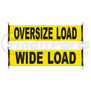 Ancra 49894-15 Display Banner Display Banner - 18 in. x 84 in., Vinyl, Wide/Oversize, Load Banner with Bungee Cords