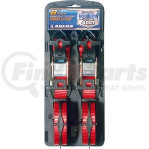 Ancra 95001 Cambuckle Tie Down Strap - 96" L x 1" W, for 400 lbs. WLL, with Vinyl S-Hooks