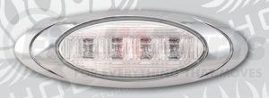 P201114 by PHOENIX DESIGN & MANUFACTURING - P1 Marker Light - Amber/Clear, with Bezel