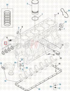 451487 by PAI - Engine Camshaft Bearing Set - 2004-2015 International DT570/DT466E HEUI/DT570 Application