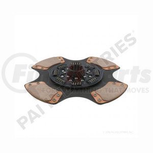 960026 by PAI - Transmission Clutch Friction Plate - Rear; 14in, 8 Spring Ceramic Face Clutch Disc w/ 1-3/4in x 10 Spline and 4 pads