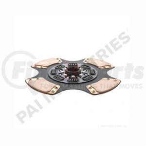 960025 by PAI - Transmission Clutch Friction Plate - Front; 14in, 8 Spring Ceramic Face Clutch Disc w/ 1-3/4in x 10 Spline and 4 pads