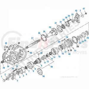 PAI BAS-2282 Inter-Axle Power Divider Input Shaft SHAFT