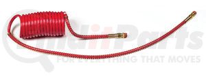 81-0015-40R by GROTE - 15' Coiled Air Single With 12" & 40" Leads, Red