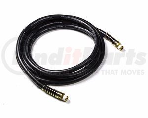 81-0112 by GROTE - 12', Rubber Air Hose With Springs, Black