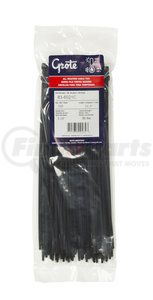 83-6021C by GROTE - Standard Tie, All Weather, Black, 11.1", 50 Lb, Pk 100