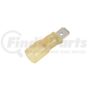 84-2439 by GROTE - Heat Shrink Male Disconnect, 12; 10 Ga, .250", Pk 15