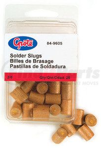 84-9605 by GROTE - Solder Slug - with Flux, Orange, 2/0 Gauge (Sold Individually)