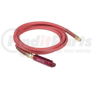 81-0115-RGR by GROTE - 15', Red Rubber Air Hose With Red Anodized Grip