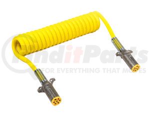 81-2015 by GROTE - Iso Coiled Cord 15', W 12" Leads, Yellow Cable