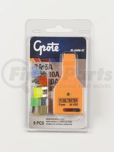 82-ANM-8T by GROTE - Miniature Blade Fuse Assortment & Tester, 9 Pk