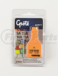 82-ANS-7T by GROTE - Low Profile Miniature Blade Fuse Assortment & Tester, 8 Pk