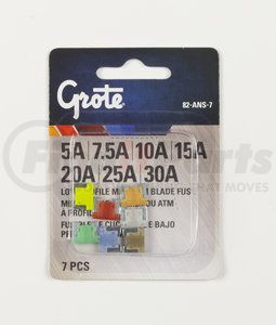 82-ANS-7 by GROTE - Low Profile Miniature Blade Fuse Assortment, 7 Pk