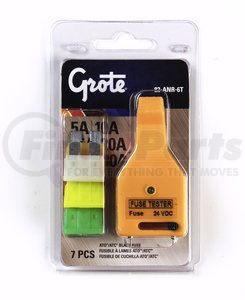 82-ANR-6T by GROTE - Standard Blade Fuse Assortment & Tester, 7 Pk