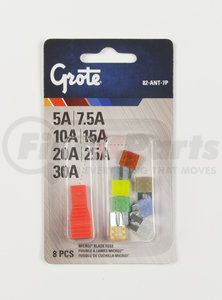 82-ANT-7P by GROTE - Micro Blade Fuse; 2 Blade Assortment & Puller, 8 Pk