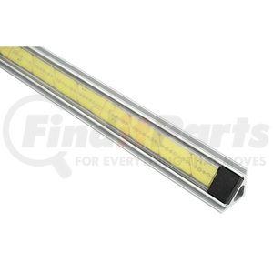 61R60 by GROTE - Light Channel Strip Light - 34.02 in., LED, White, Clear Lens, 12V, Angle Extrusion, Clip Mount