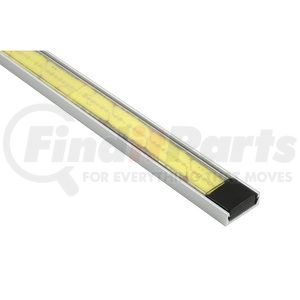 61T40 by GROTE - Light Channel Strip Light - 22.67 in., LED, White, Clear Lens, 12V, Flat Extrusion, Clip Mount