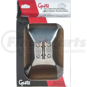 12243-5 by GROTE - Rolled-Rim Mirror with Center Mount - Stainless Steel