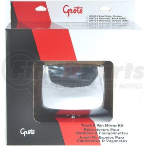 28393-5 by GROTE - Ford Truck & Van Mirror - w/ Anodized Aluminum Bracket