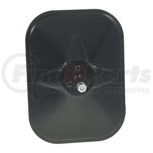 12072 by GROTE - MIRROR, BLACK, ROLLED-RIM W/BALL SWIVEL