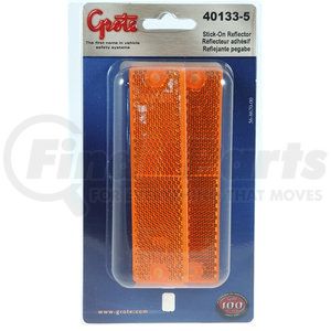 40133-5 by GROTE - Mini Stick-On / Screw-Mount Rectangular Reflectors, Amber