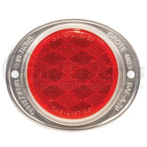 40232 by GROTE - Aluminum Two-Hole Mounting Reflectors, Red