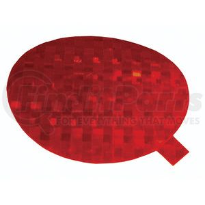 41142 by GROTE - REFLECTOR,3"RND,RED,STICKON,CLASS A TAPE