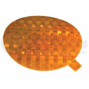 41143 by GROTE - REFLECTOR,3"RND,YEL,STICKON,CLASS A TAPE