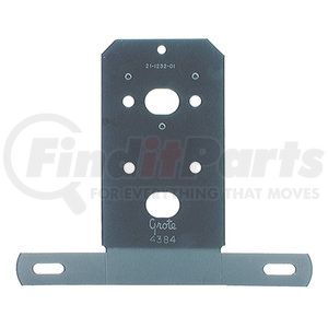 43842 by GROTE - Universal License Plate Bracket - Black Enamel