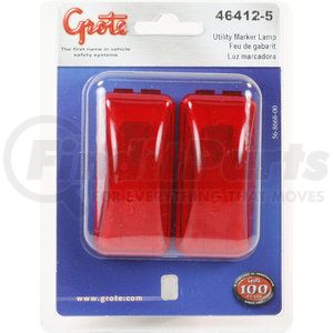 46412-5 by GROTE - CLR/MARKER LAMP, RED, SLD SNGL BULB, RETAIL PK