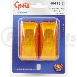 46413-5 by GROTE - CLR/MARKER LAMP, YEL, SLD SNGL BULB, RETAIL