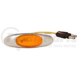 47953 by GROTE - MicroNova® LED Clearance / Marker Light - Yellow, with Chrome Bezel