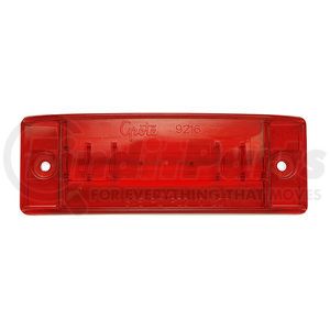 47162 by GROTE - CLR/MKR LAMP,RED,SNOVALED TRTLBK II,PC