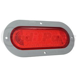 53592 by GROTE - SuperNova® Oval LED Stop / Tail / Turn Light - Gray Theft-Resistant Flange