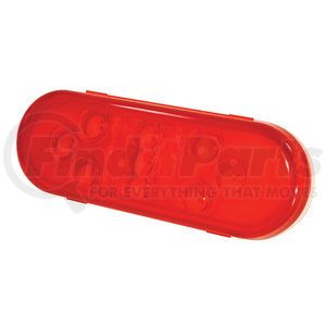 54132 by GROTE - SuperNova 9-Diode Oval LED Stop Tail Turn Light - Male Pin, Red