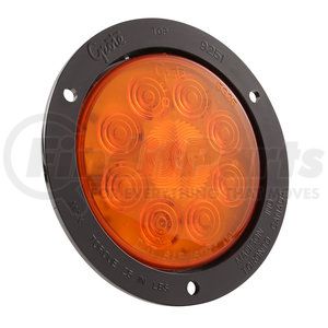 53293 by GROTE - SuperNova® 4" 10-Diode Pattern LED Stop / Tail / Turn Light - Auxiliary Turn, Black Theft-Resistant