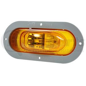 54243 by GROTE - SuperNova Oval LED Side Turn Marker Light - Gray Theft-Resistant Flange, Male Pin