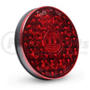 55082 by GROTE - 4" Round LED Stop / Tail / Turn Light with Integrated Backup - Integrated 4-Pin Hard Shell Termination